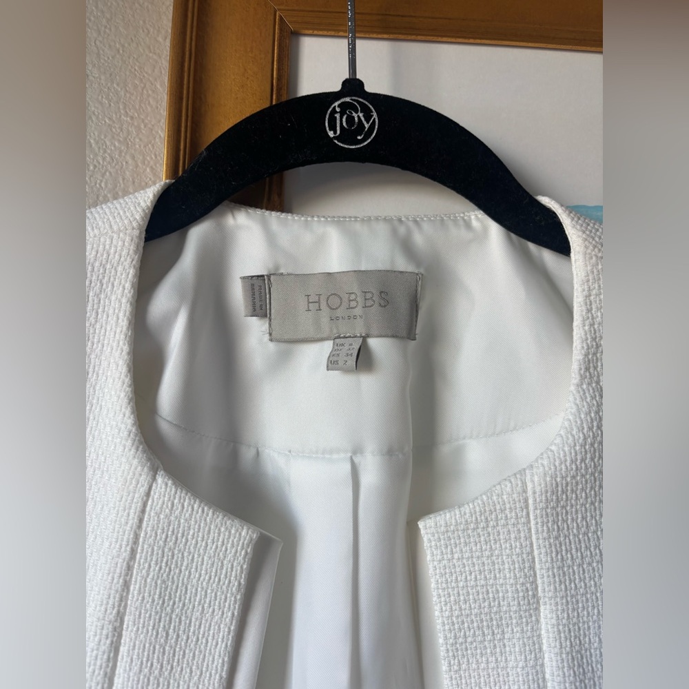 Hobbs London white blazer size 2 US - Picture 2 of 4